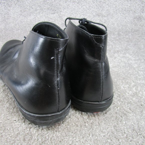 Prada Chukka Boots Mens Size 11 Black Leather Ankle Lace Up - Picture 7 of 9